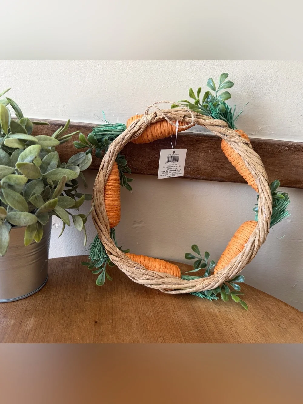 Target Orange and Green Carrot Wreath